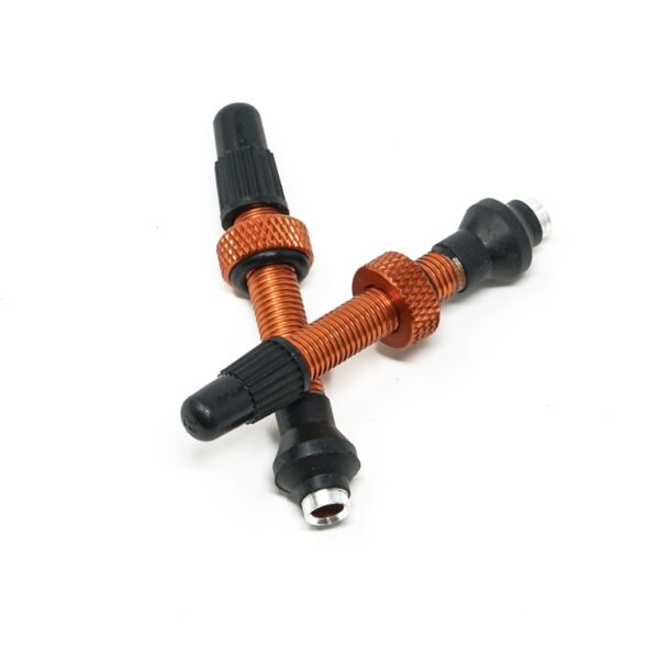 Industry Nine Tubeless Valve Kit Aluminum 40mm Orange