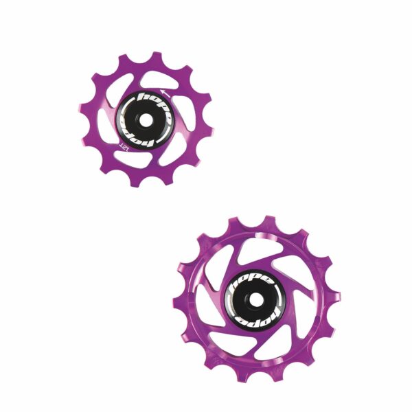 HOPE 12/14 Tooth Jockey Wheels Purple