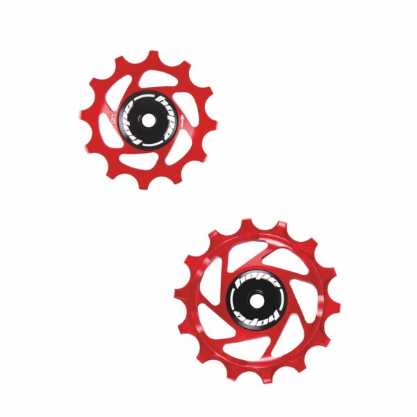 HOPE 12/14 Tooth Jockey Wheels Red