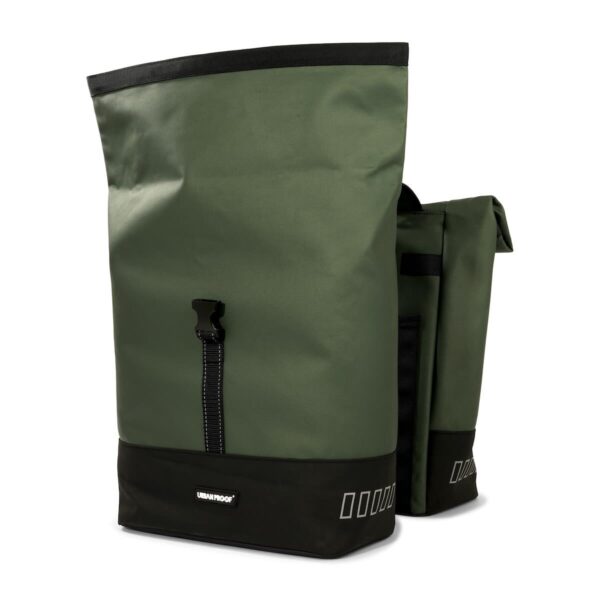 URBAN PROOF Double Rolltop Bag 38L Recycled - Green - Image 3