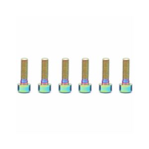 OAK Components Titanium Bolt Kit M5x16 (6pcs) - Oil Slick